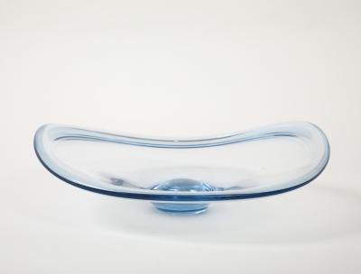  Holmegaard Holmegaard Ice Blue Glass Centerpiece