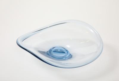  Holmegaard Holmegaard Ice Blue Glass Centerpiece