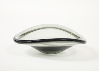  Holmegaard Holmegaard Smoked Glass Wave Vessel