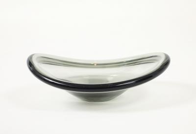  Holmegaard Holmegaard Smoked Glass Wave Vessel