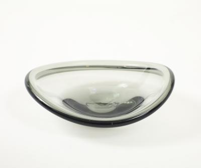  Holmegaard Holmegaard Smoked Glass Wave Vessel