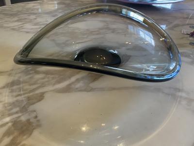  Holmegaard LARGE MID CENTURY MODERNIST GLASS BOWL BY HOLMEGAARD