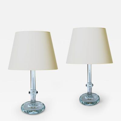  Holmegaard Pair of Palace Table Lamps by Michael Bang for Holmegaard