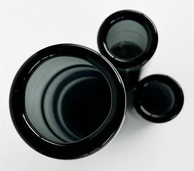  Holmegaard Per Lutken Holmegaard Glass Denmark Smoked Glasss Vases Set of Three 3 