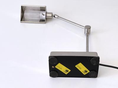  Holtk tter Adjustable Nickel Plated Brass Desk Light by Holtk tter Germany 1980s