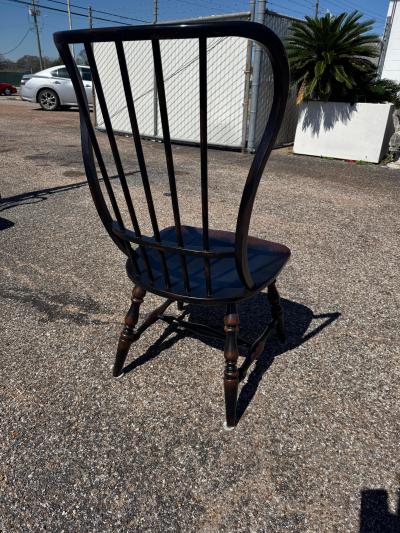  Hooker Furniture Set of 6 Ebony Spindle Back Sanctuary Chairs by Hooker