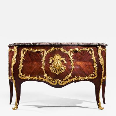  Hopillart Leroy 19TH CENTURY LOUIS XV STYLE ORMOLU MOUNTED COMMODE BY HOPILLART LEROY PARIS