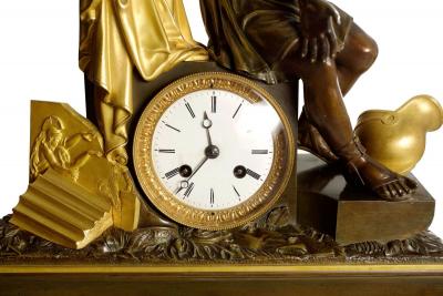  Horatius the Fall of Rome French Empire Antique Bronze Mantel Clock