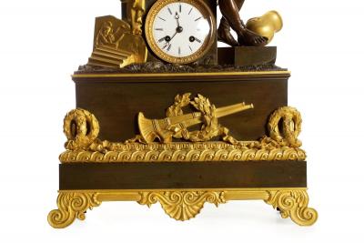  Horatius the Fall of Rome French Empire Antique Bronze Mantel Clock