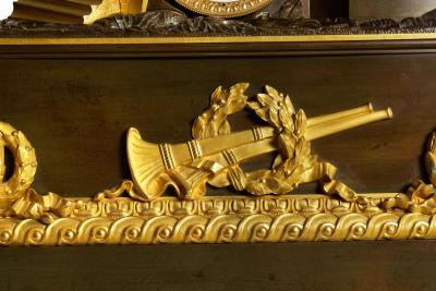  Horatius the Fall of Rome French Empire Antique Bronze Mantel Clock