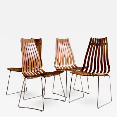  Hove M bler Hans Brattrud Rosewood Scandia Dining Chairs By Hove Mobler Set of Four C 1965