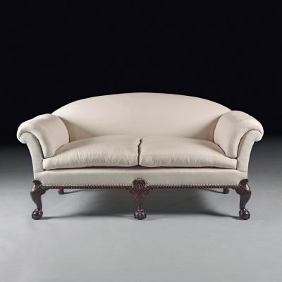  Howard Sons FINE 19TH CENTURY BALL AND CLAW SOFA AFTER HOWARD AND SONS