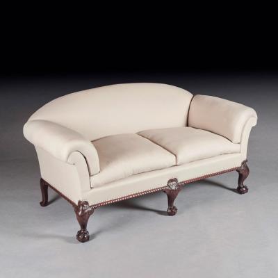  Howard Sons FINE 19TH CENTURY BALL AND CLAW SOFA AFTER HOWARD AND SONS