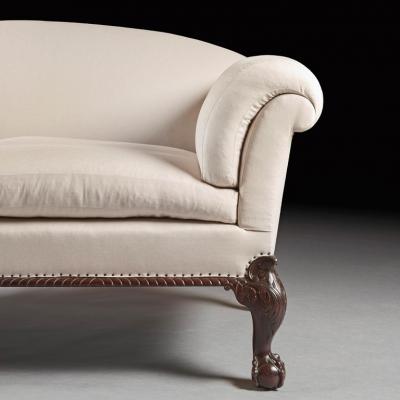  Howard Sons FINE 19TH CENTURY BALL AND CLAW SOFA AFTER HOWARD AND SONS