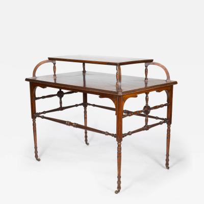  Howard Sons Howard Sons A High Art Aesthetic Movement Walnut Centre Tea Table