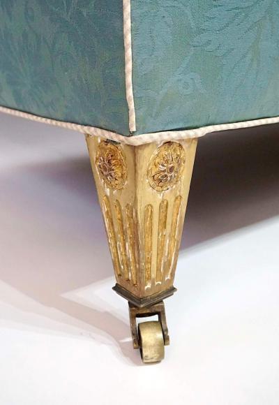  Howard Sons Howard Sons Portarlington Sofa with Giltwood Legs circa 1905
