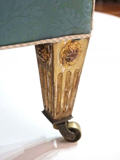  Howard Sons Howard Sons Portarlington Sofa with Giltwood Legs circa 1905