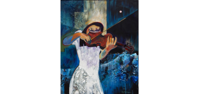  Hubert Jackson Violinist in White