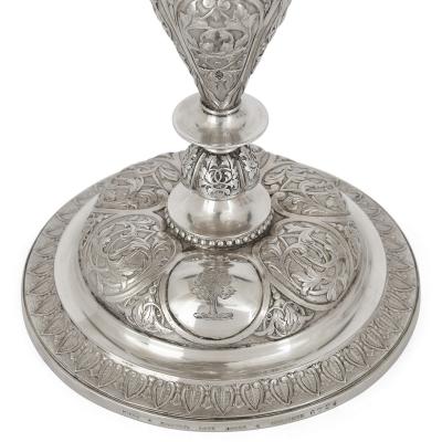  Hunt Roskell Set of Four Victorian silver stands by Hunt Roskell London