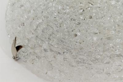  Hustadt Leuchten Nicely Textured Hustadt Flush Mount with Chrome Hardware