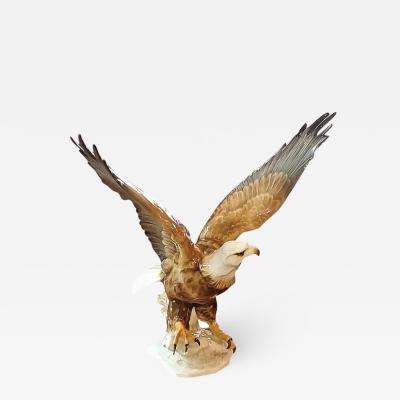  Hutschenreuther 20C Selb German Porcelain Bald Eagle Sculpture