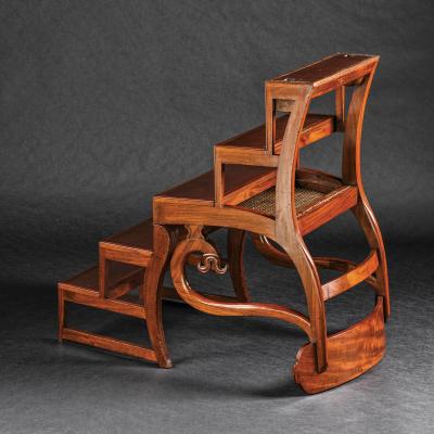  Hyde Park Antiques Ltd A Regency Mahogany Metamorphic Library Armchair