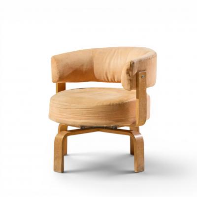  IKEA Carina Bengs for IKEA Fridene Swedish Bentwood Swivel Lounge Chairs Pair