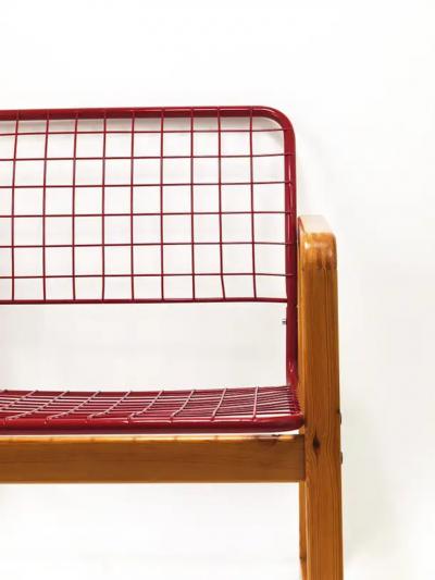  IKEA Postmodern Wire Lounge Chair Armchair S len Knut Marianne Hagberg Ikea 1982