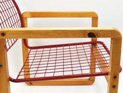  IKEA Postmodern Wire Lounge Chair Armchair S len Knut Marianne Hagberg Ikea 1982