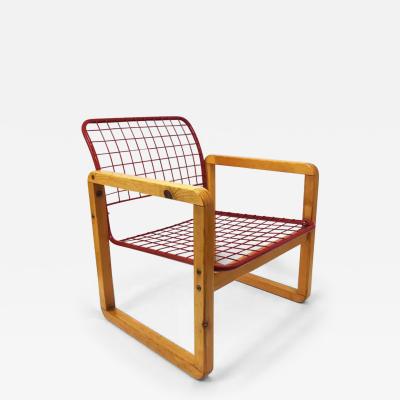  IKEA Postmodern Wire Lounge Chair Armchair S len Knut Marianne Hagberg Ikea 1982