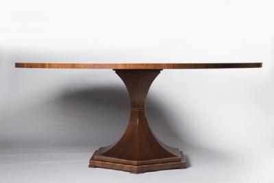  ILIAD Bespoke A Large Biedermeier Style Single Pedestal Dining Table