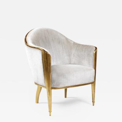  ILIAD Bespoke Art Deco Inspired Armchair after Leleu