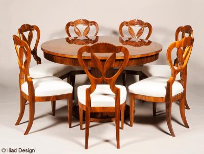  ILIAD Bespoke Biedermeier Inspired Extendable Dining Table