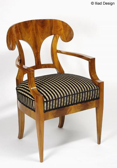  ILIAD Bespoke Biedermeier style Armchairs