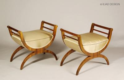  ILIAD Bespoke Biedermeier style Benches