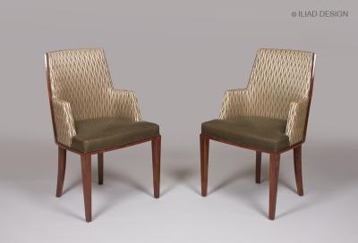  ILIAD Bespoke French Modernist Inspired Armchairs