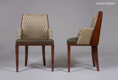  ILIAD Bespoke French Modernist Inspired Armchairs