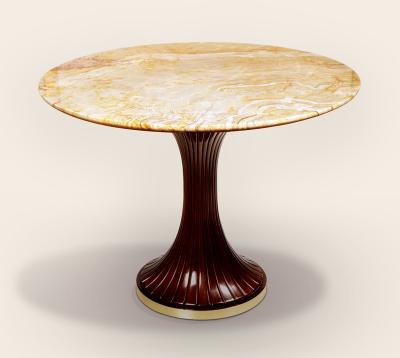  ILIAD Bespoke Italian Modernist inspired Pedestal Table