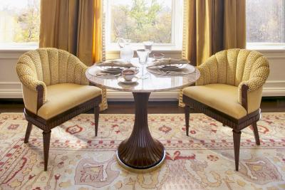  ILIAD Bespoke Italian Modernist inspired Pedestal Table