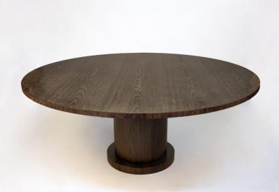  ILIAD Bespoke Modernist Breakfast Table with Cylindrical Base by ILIAD Design