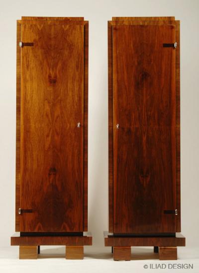  ILIAD Bespoke Pair of Bauhaus Inspired Pedestal Cabinets by ILIAD Design