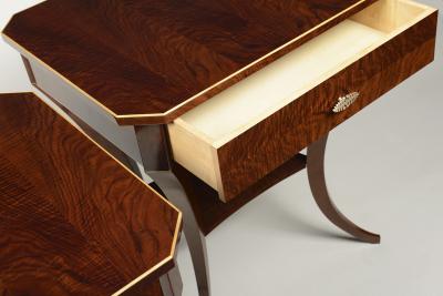  ILIAD Bespoke Pair of Biedermeier Style Side Tables