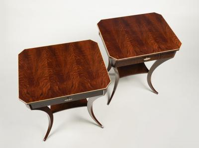  ILIAD Bespoke Pair of Biedermeier Style Side Tables