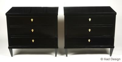 ILIAD Bespoke Pair of Biedermeier inspired Chests