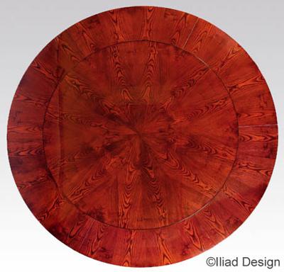  ILIAD Bespoke Vienna Biedermeier Inspired Trumpet style Extendable Dining Table