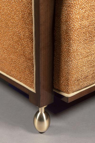  ILIAD DESIGN A French 30 s inspired Club Chair with matching Ottoman by ILIAD Design