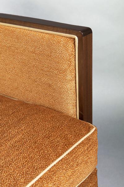  ILIAD DESIGN A French 30 s inspired Club Chair with matching Ottoman by ILIAD Design