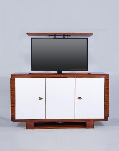 ILIAD DESIGN A French Modernist Inspired Three Door Entertainment Cabinet by ILIAD Design