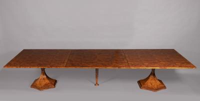  ILIAD DESIGN A Monumental Biedermeier Inspired Combination Dining Table by ILIAD Design