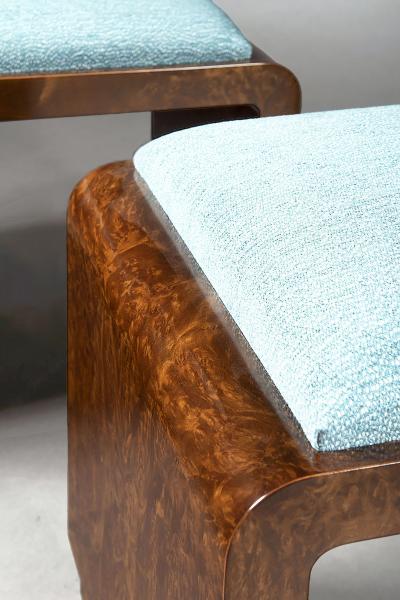  ILIAD DESIGN A Pair of French Modernist Inspired Ottomans by ILIAD Design